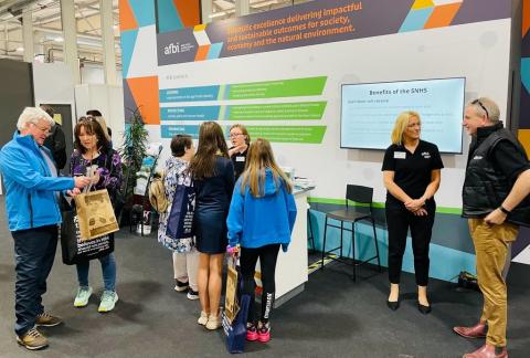 The busy AFBI stand at the Show The busy AFBI stand at the Show