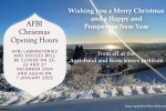 AFBI Christmas Opening Hours