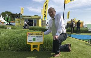 AFBI Grass Breeder David Johnston at the launch of Ballintoy at the Grassland and Muck event in Stoneleigh