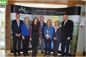 Left to right: Brian Ervine, DARD, Marie Archbold, EPA, Claire McCamphill, DG Environment, Eamon Campbell, DOE, Catherine Watson, AFBI, Wendy McKinley, NIEA.