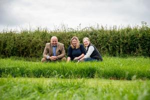 Pictured L-R, David Linton (Barenbrug, Regional Sales Manager NI), Gillian Young (AFBI Grass Breeder) and Mhairi Dawson (Barenbrug, Regional Sales Manager, Scotland).